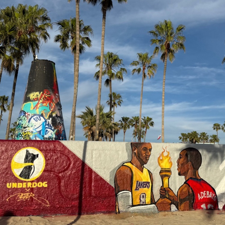 天博APP-81分先生和83分先生的传承？洛杉矶当地壁画致敬科比&amp;阿德巴约